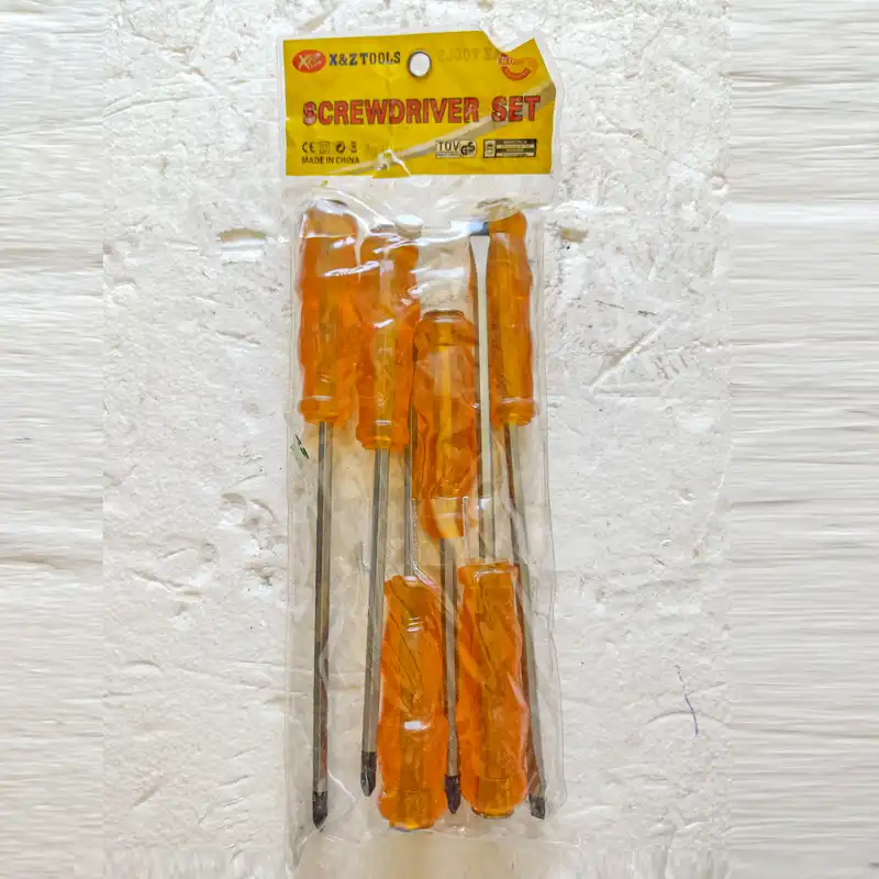 پیچ گوشتی ضربه خور اسکریو درایو مدل GBM - 06 K بسته 6 عددی