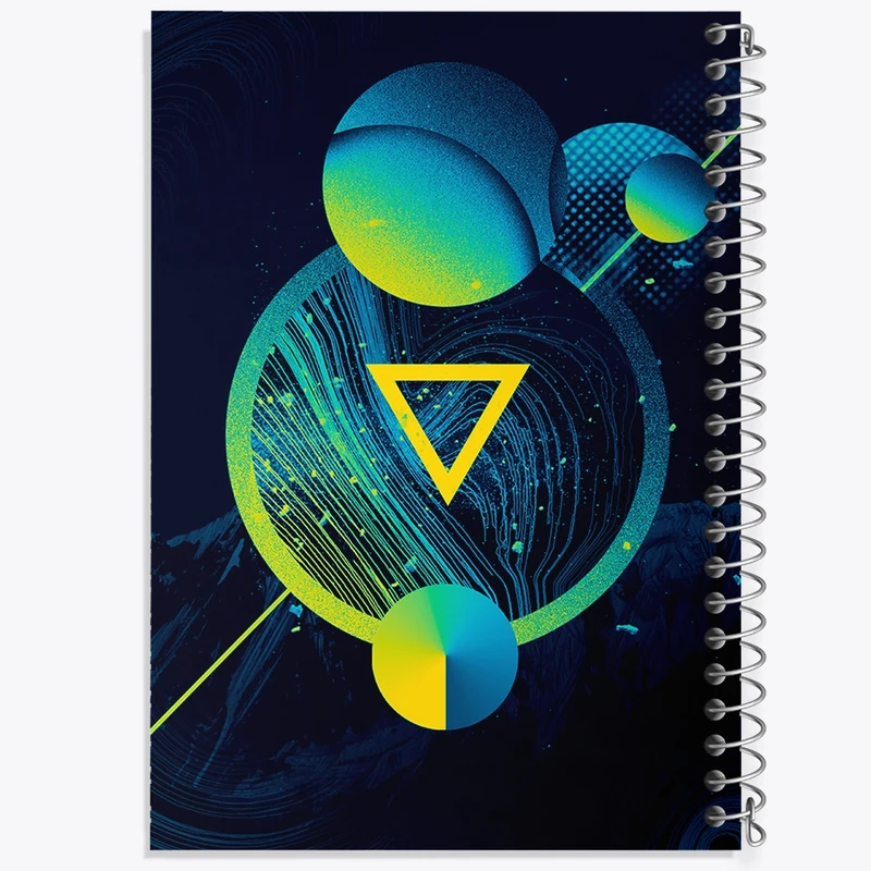 دفتر شطرنجی 50 برگ خندالو مدل انتزاعی کد F1166