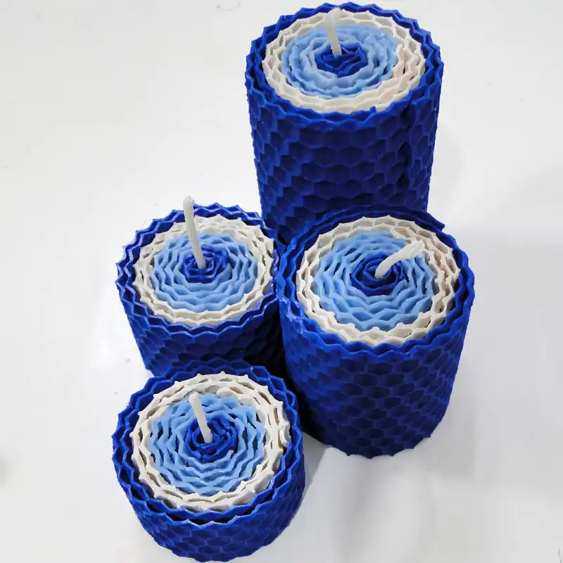 شمع بیزوکس مدل چشم نظر مجموعه 4 عددی