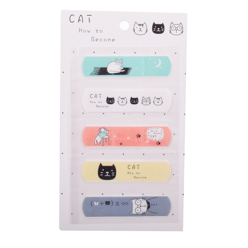 چسب زخم طرح کت بسته 5 عددی