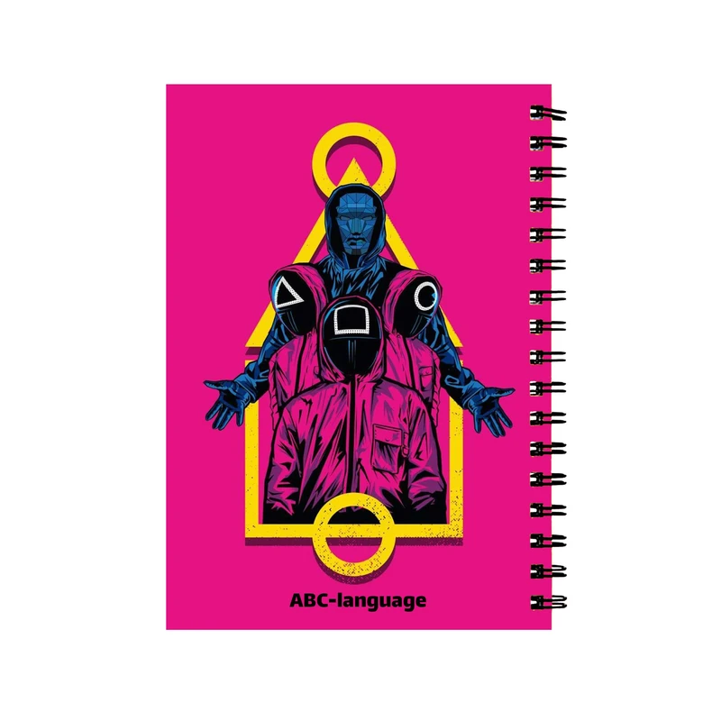 دفتر زبان 60 برگ مدل squid game کد 03