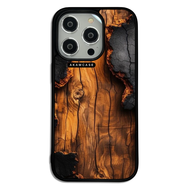 کاور آکام مدل AMC-WA14PRO-WOOD-12 مناسب برای گوشی موبایل اپل iPhone 14 Pro
