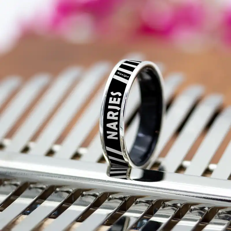 انگشتر ناکسیگو مدل شب تاب طرح نرجس کد RB15744