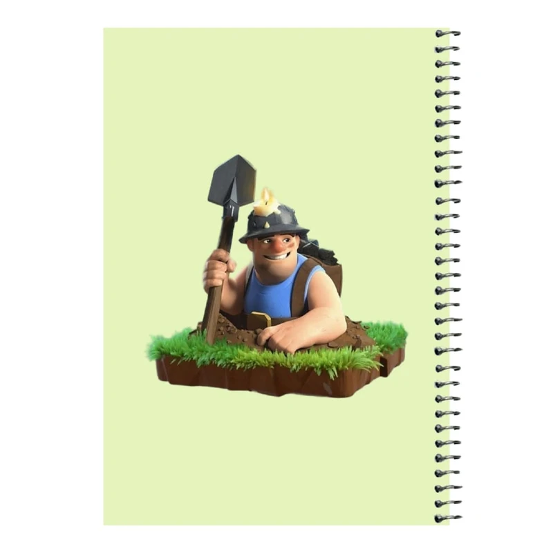 دفتر مشق 80 برگ اس جی مدل کلش رویال کد۹   