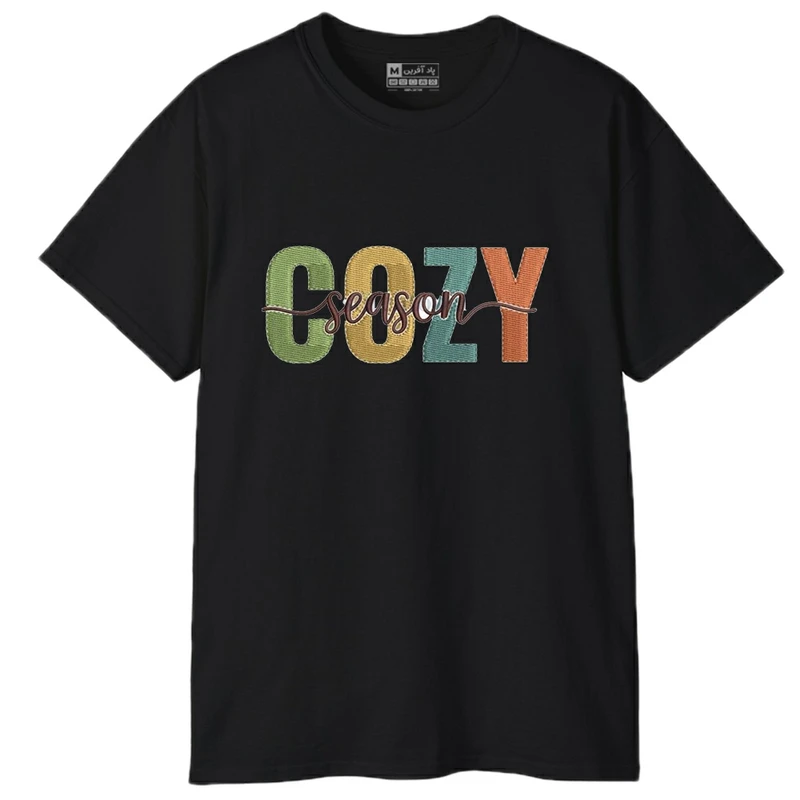 تی‌شرت آستین کوتاه مردانه پاد آفرین مدل نوشته کوزی