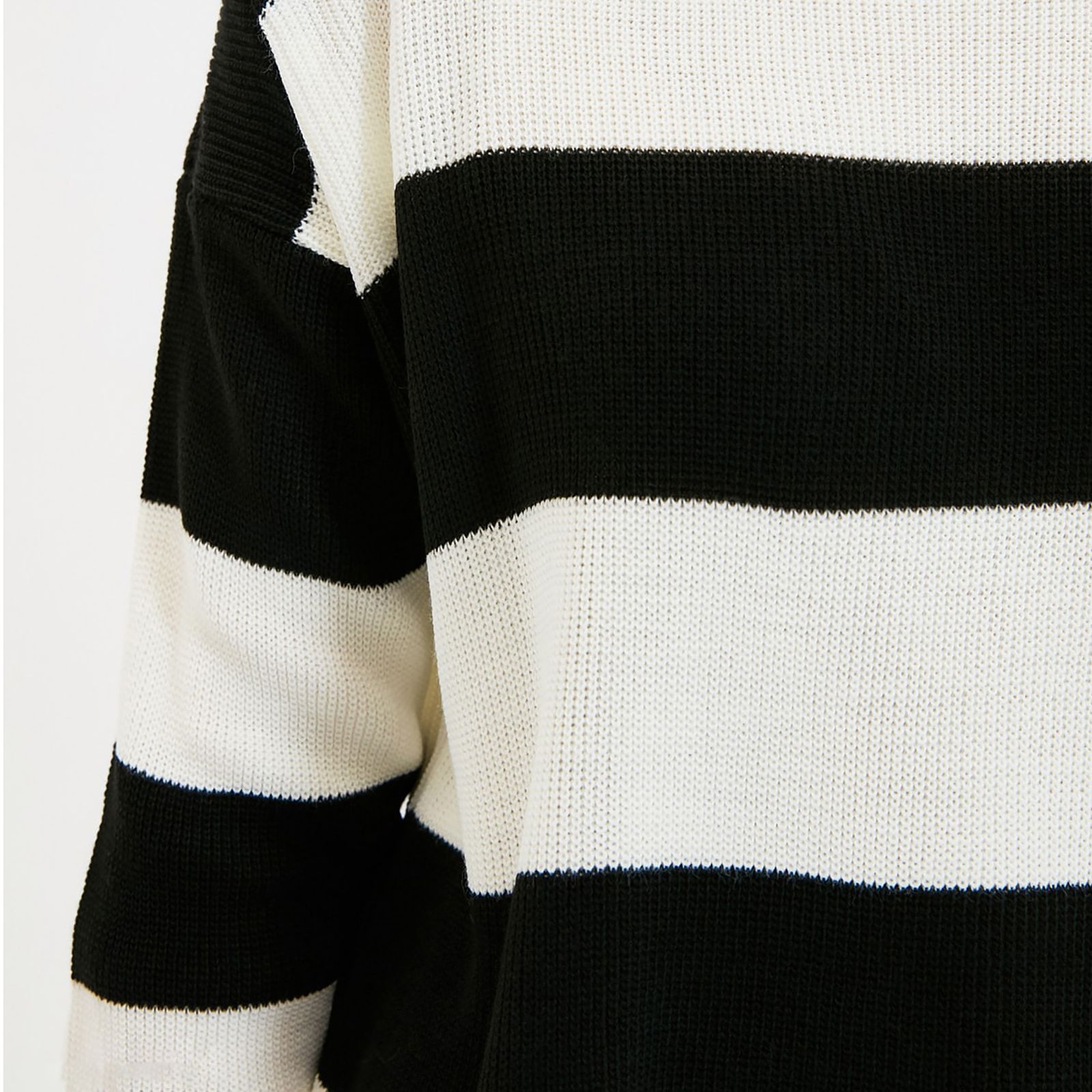 پلیور یقه گرد زنانه مدل 132895869 طرح ترندیول -  - 3