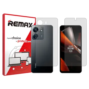 Remax brand shockproof Hydrogel screen protector glass for Xiaomi Redmi 13C along with the back protector