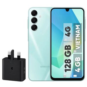 گوشی موبایل سامسونگ مدل Galaxy A16 4G دو سیم کارت ظرفیت 128 گیگابایت و رم 4 گیگابایت - ویتنام - به همراه شارژر 25 وات سامسونگ