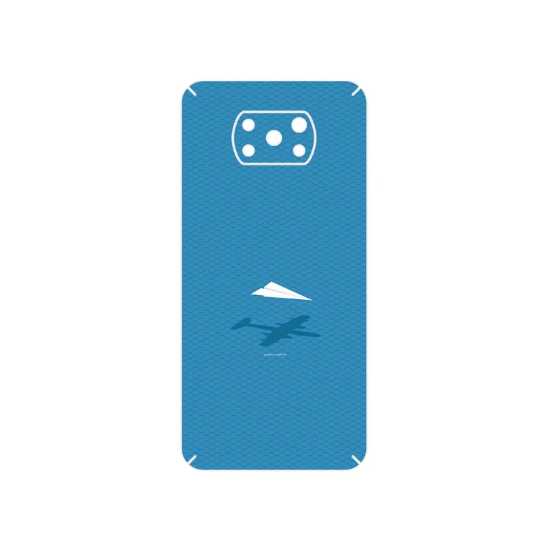 برچسب پوششی ماهوت مدل Minimal Paper Airplane مناسب برای گوشی موبایل شیائومی Poco X3 Pro