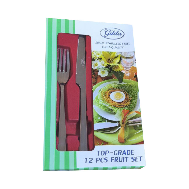 سرویس کارد و چنگال 12 پارچه گیلدا مدل دونا براق