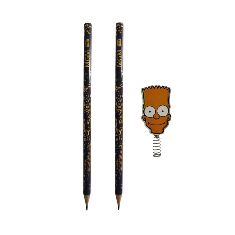 مداد مشکی ام جی ام کد 007 به همراه سرمدادی بسته 3 عددی