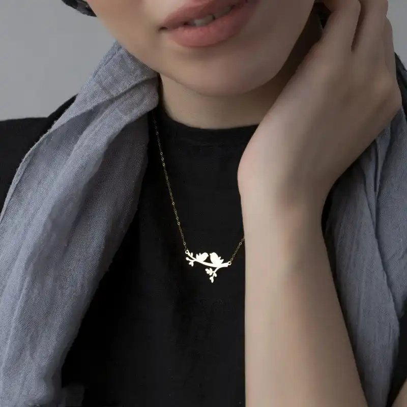 گردنبند طلا 18 عیار زنانه الن نار مدل ELMM0358