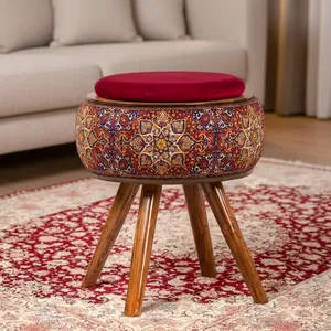 میز عسلی گرد مدل نقش