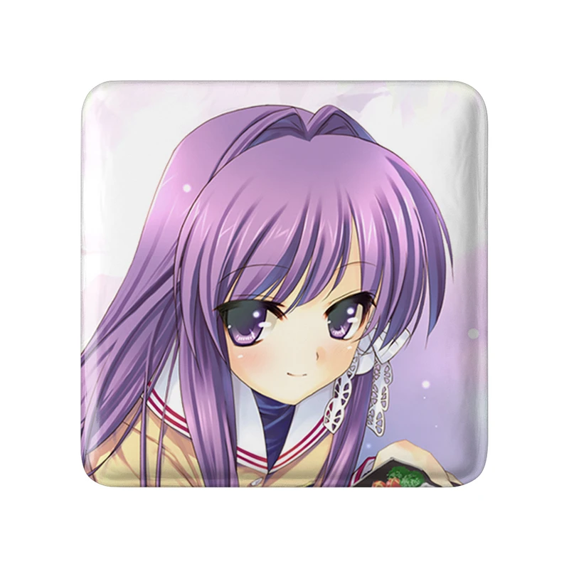 مگنت خندالو طرح کیو انیمه کلاناد Clannad  مدل مربعی کد 22427