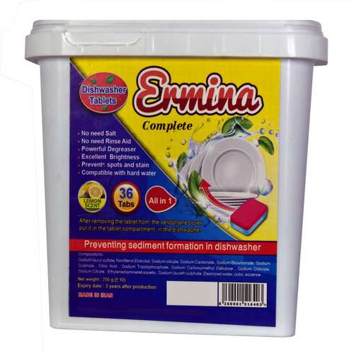 قرص ماشین ظرفشویی ارمینا مدل All in One بسته 36 عددی