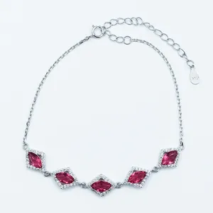 دستبند نقره زنانه سلین کالا مدل یاقوت سرخ کد ce-As262