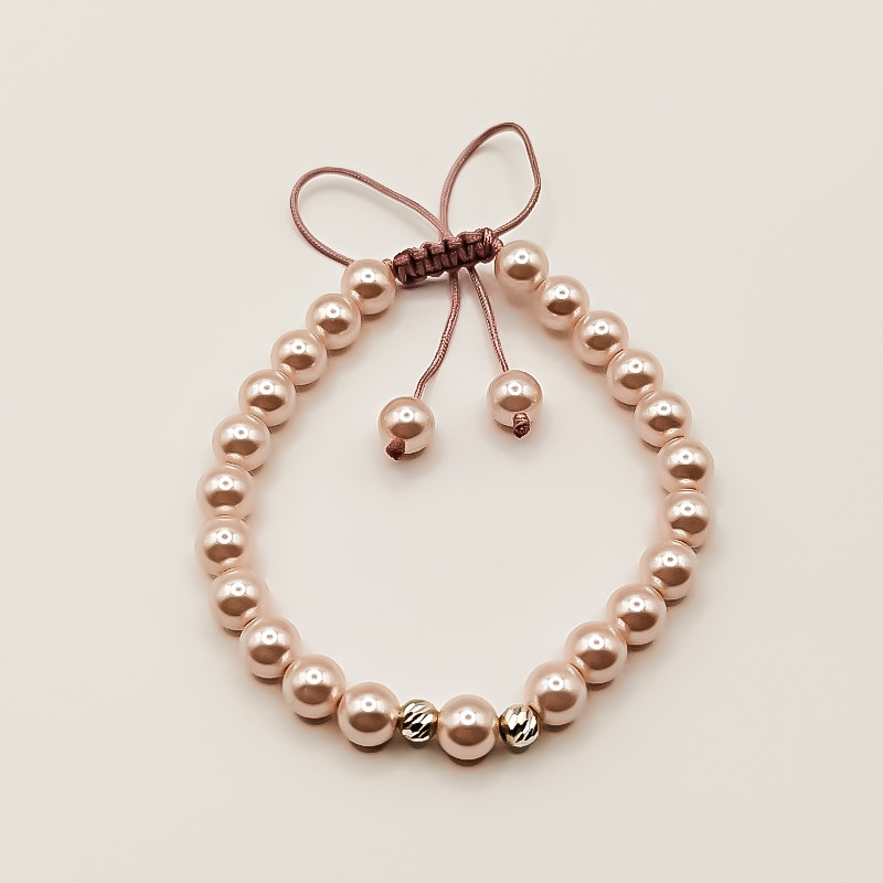 دستبند نقره مدل نارگل