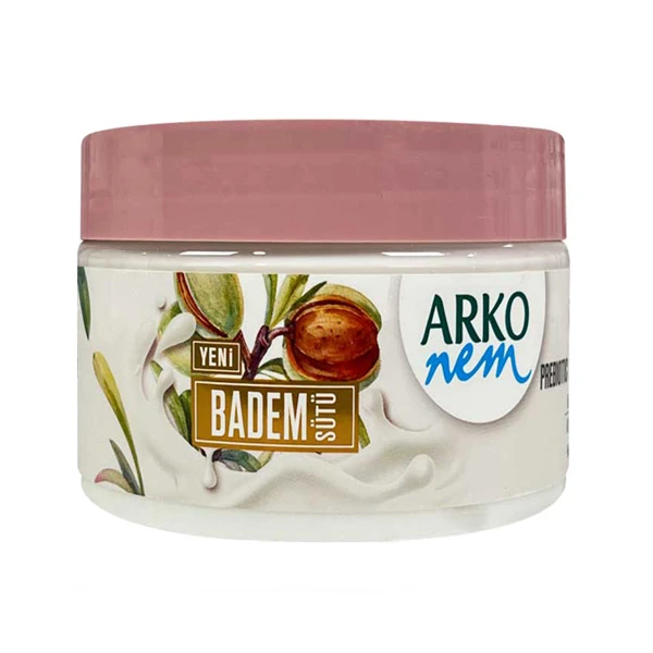 کرم مرطوب کننده و نرم کننده دست و صورت آرکو نم مدل شیر بادام مناسب برای انواع پوست حجم 250 میلی لیتر