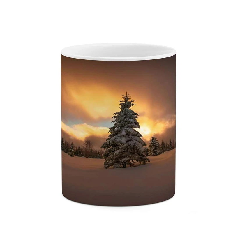 ماگ کاکتی مدل منظره برفی کد mgh14848