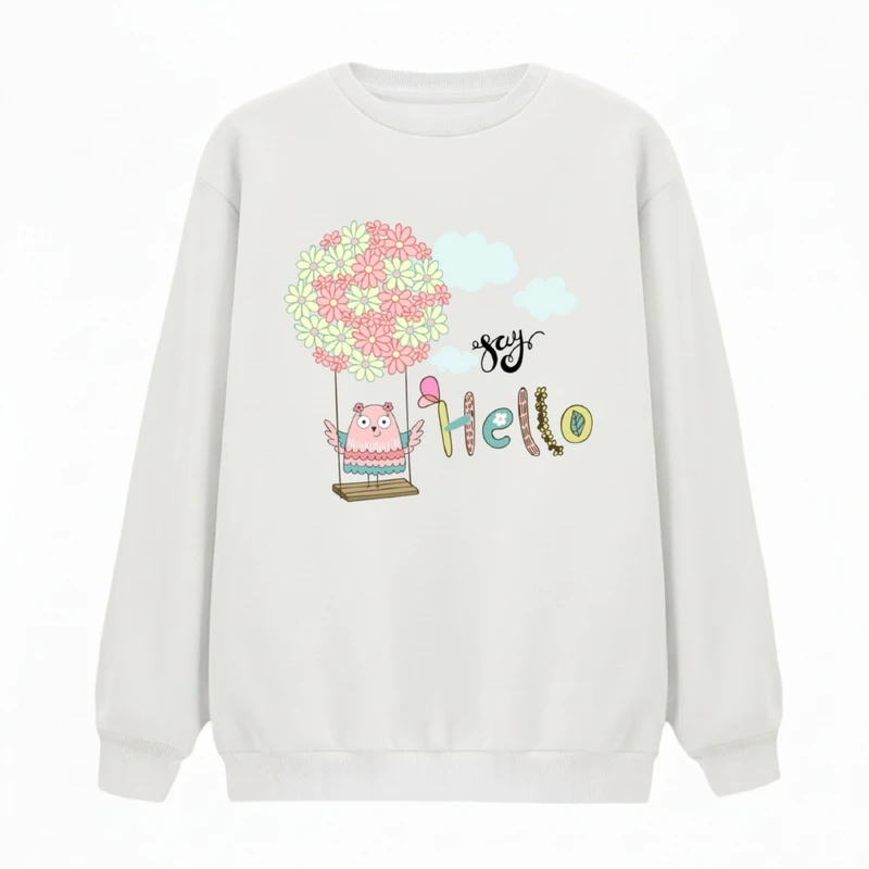 سویشرت زنانه مدل سلام کردن 