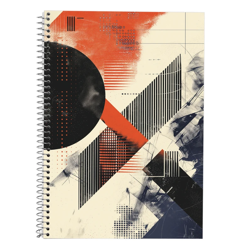 دفتر زبان 50 برگ مدوپد مدل دو خط طرح فانتزی کد DF13750