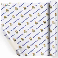 کاغذ کادو صدفی طرح رئال مادرید سایز 50*70 سانتی متر بسته 5 عددی 