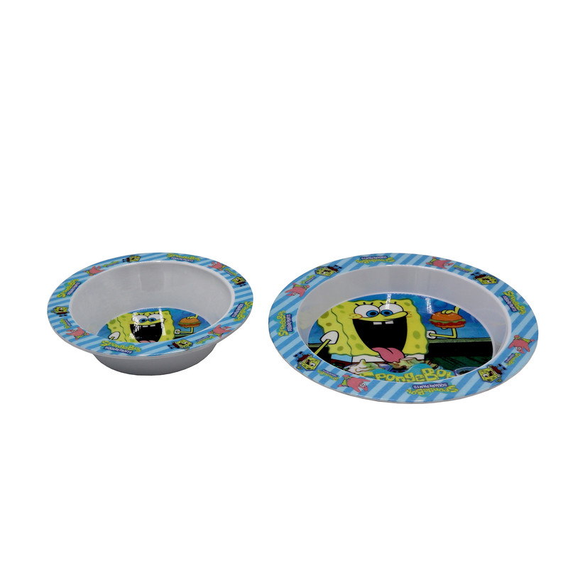 ظروف کودک و نوزاد مدل باب اسفنجی کد YP-ABI-501020 مجموعه 2 عددی
