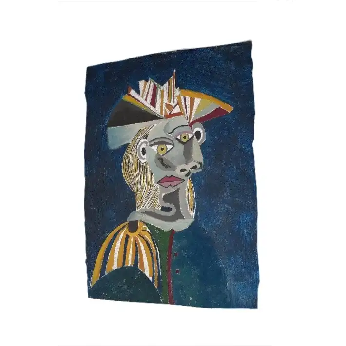 نقاشی رنگ روغن مدل دختر دانشجو کد 77