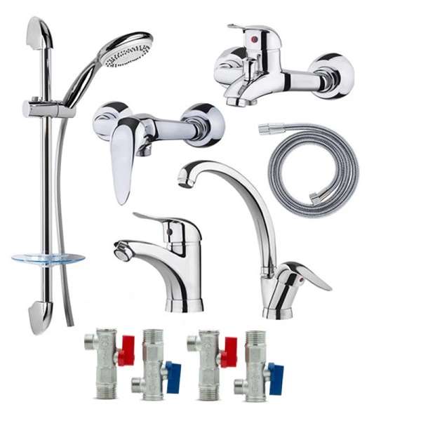 ست شیرآلات فاخته مدل پاندورا اردکی_ مجموعه 10 عددی