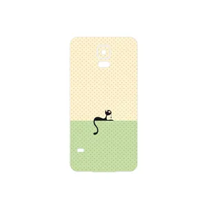 MAHOOT Minimal Internet Cat Icon Cover Sticker for Samsung Galaxy S5