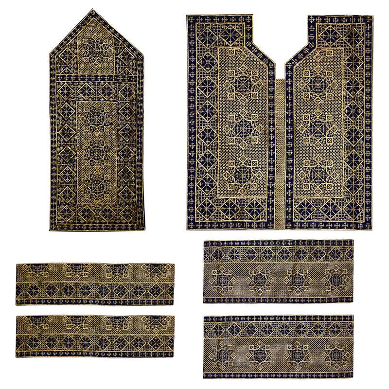 پارچه سوزن دوزی مدل ABR-02 مجموعه 6 عددی