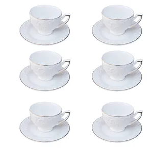 سرویس چای خوری 12 پارچه 6 نفره شاهین مدل DOMBEYAZ