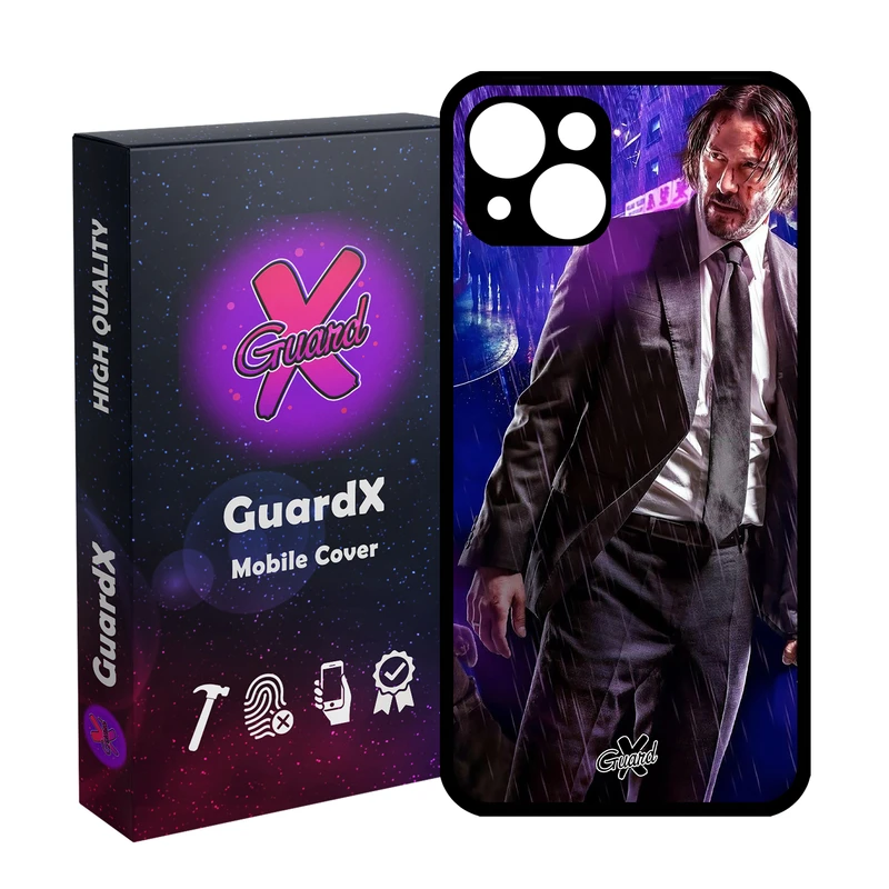 کاور گارد ایکس طرح John Wick مدل Glass10124 مناسب برای گوشی موبایل اپل iPhone 13