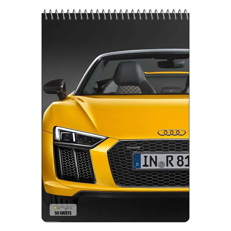 دفتر نقاشی 50 برگ سیمی کارنیکا طرح آئودی Audi کد 69461