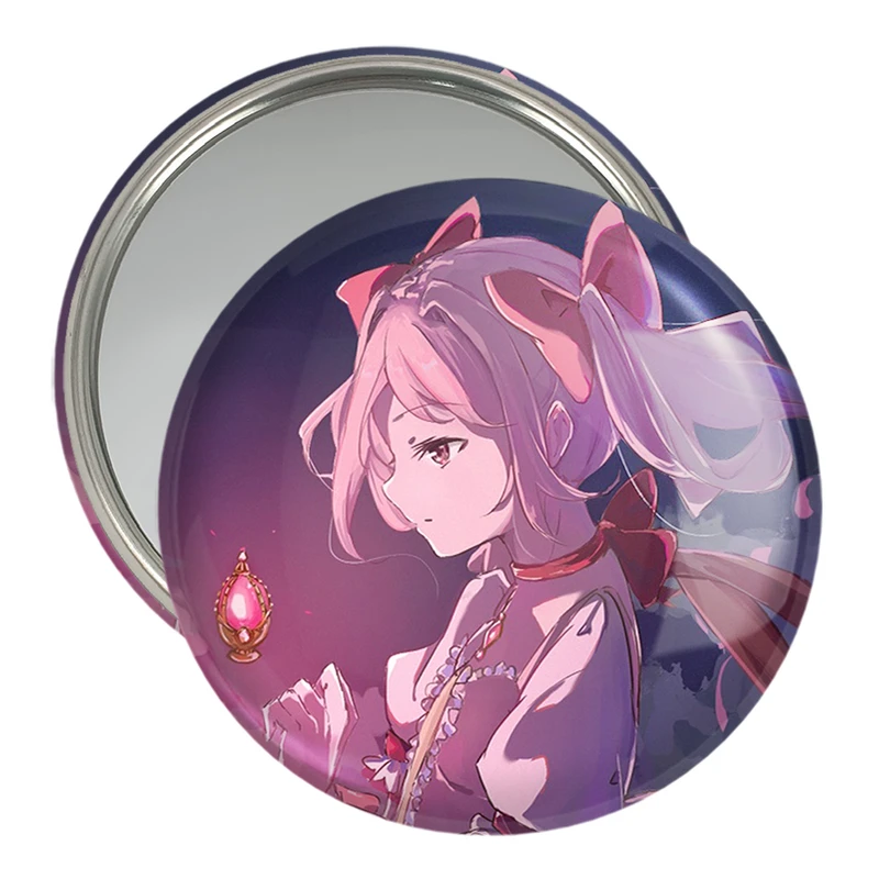 آینه جیبی خندالو مدل مادوکا کانام انیمه مادوکا مجیکا Madoka Magica  کد 18363