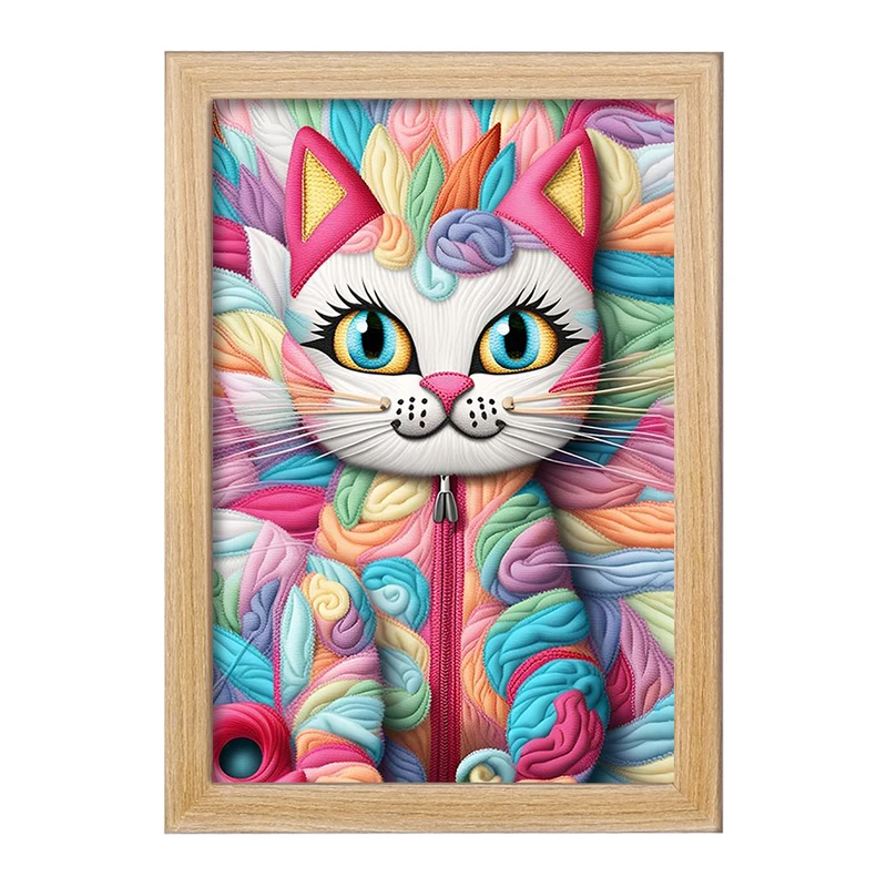 تابلو خندالو مدل گربه (Cat) کد F2068