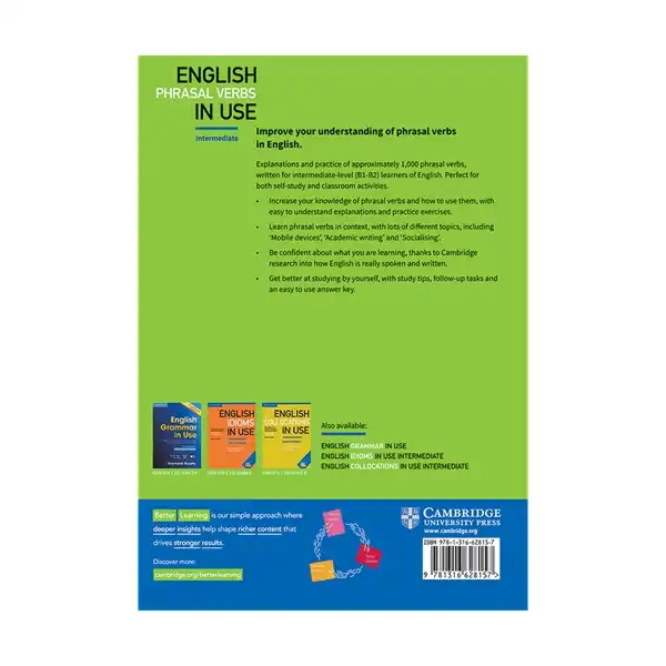 کتاب English Phrasal Verbs In Use intermediate اثر Michael McCarthy and Felicity ODell انتشارات Cambridge