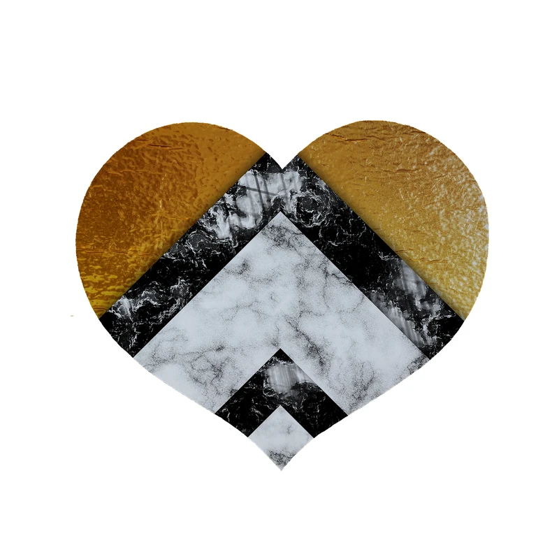پادری مدل قلب طرح سنگ کد 8617 سایز 90 × 90 سانتی متر