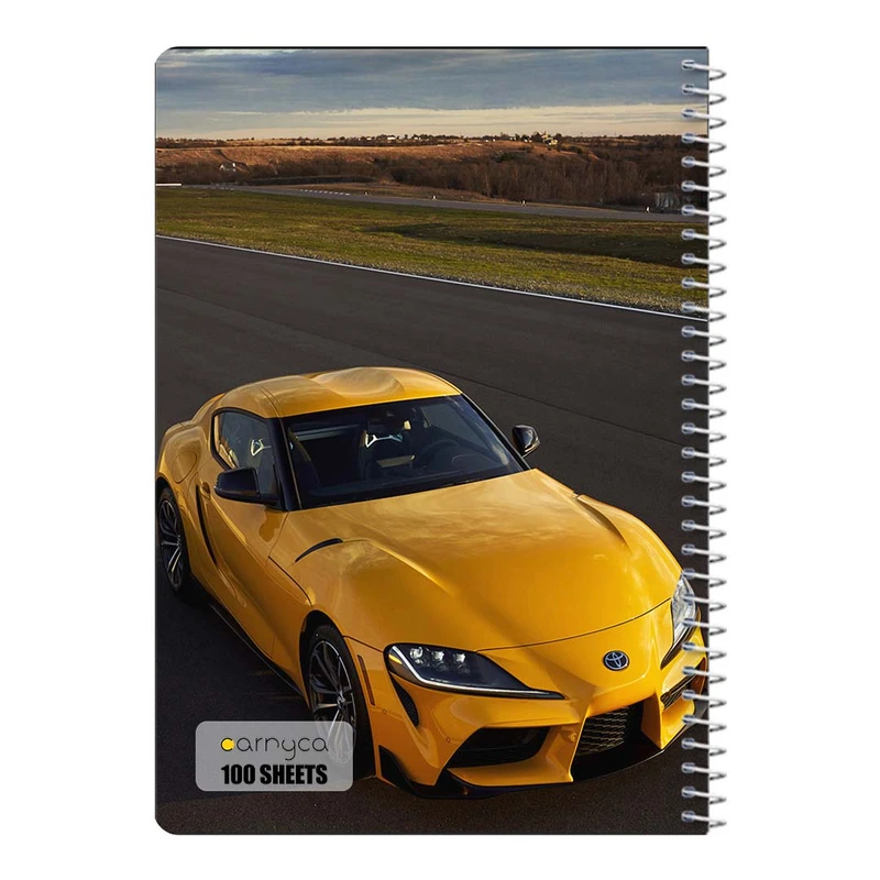 دفتر مشق 100 برگ سیمی کارنیکا طرح تویوتا سوپرا Toyota Supra کد 66898