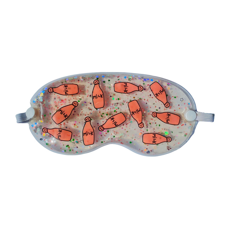 چشم بند خواب مدل کمپرس سرد و گرم اکلیلی کد milk