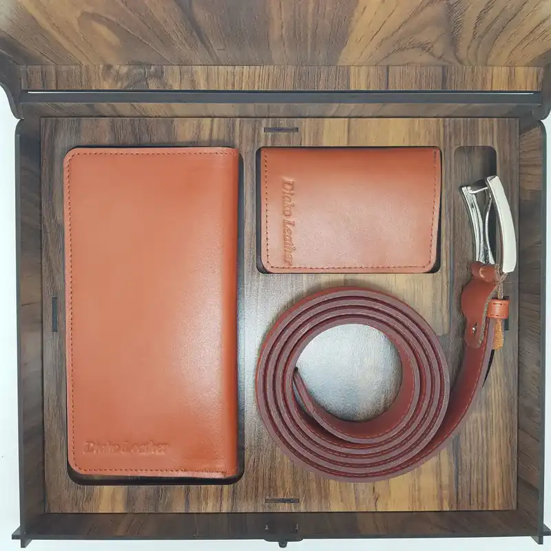 ست هدیه مردانه چرم دیاکو مدل Salvador