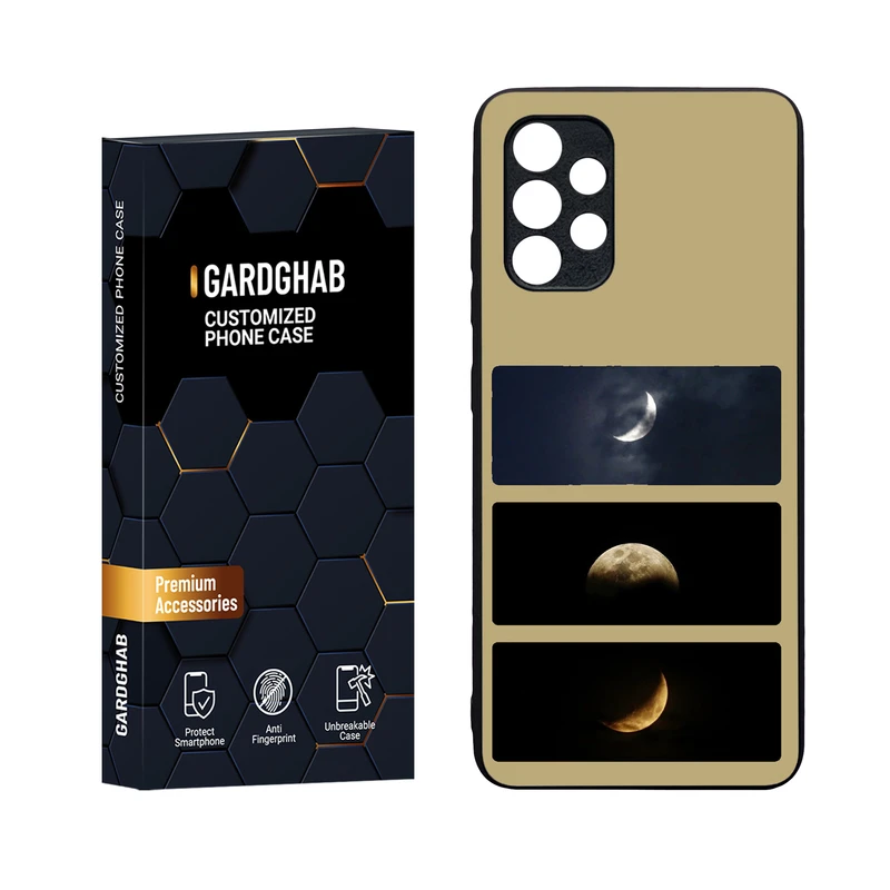 کاور گارد قاب مدل دورژله ای پشت گلس کهکشان مناسب برای گوشی موبایل سامسونگ Galaxy A32 4G