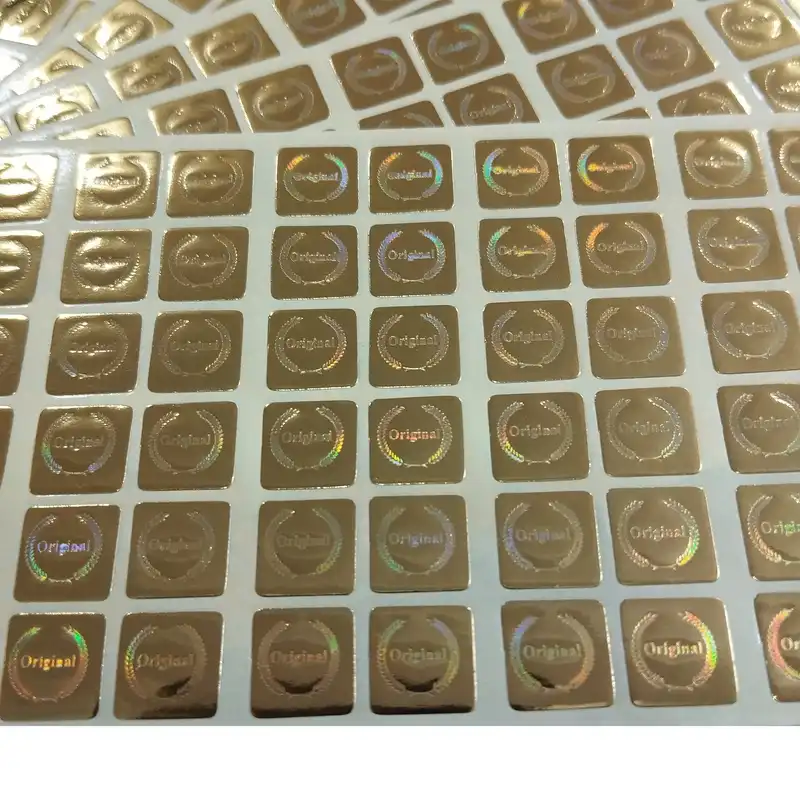 برچسب مدل هولوگرام اورجینال طرح مربع بسته 360 عددی