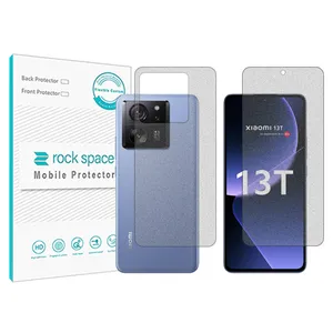 Matte Rockspace screen protector HyMTT model suitable for Xiaomi 13T mobile phone along with the back protector