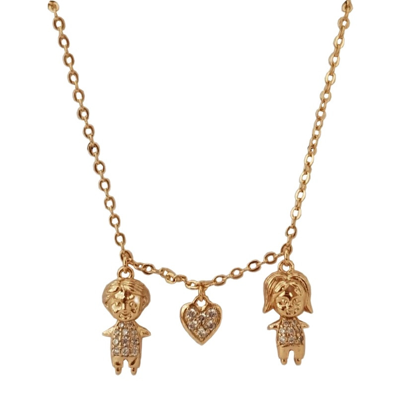 گردنبند دخترانه ژوپینگ مدل قلبی 481