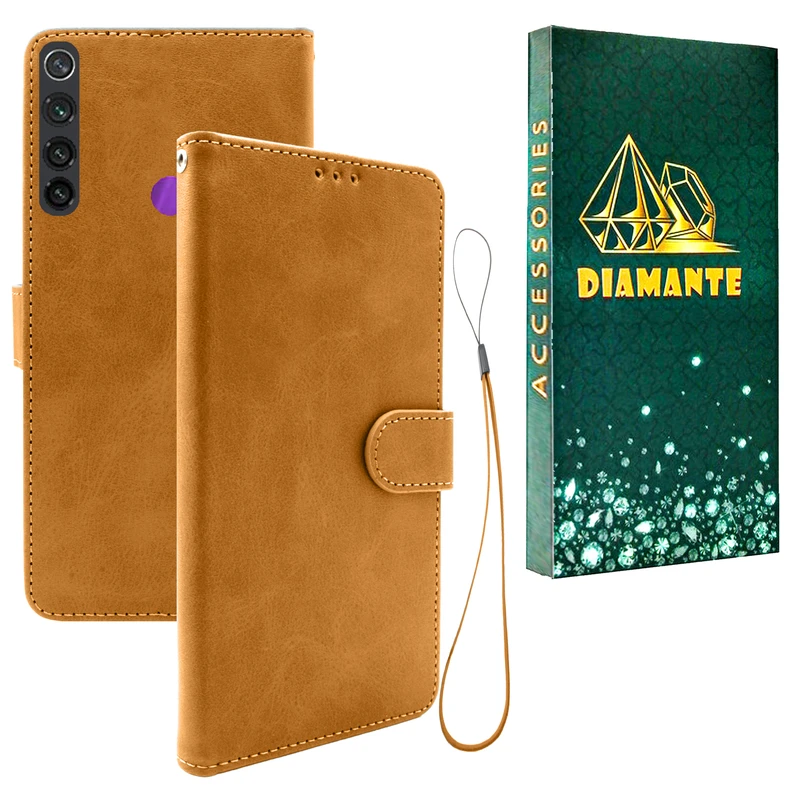 کیف کلاسوری دیامانته مدل Mokety Gn مناسب برای گوشی موبایل شیائومی Redmi Note 8 به همراه بندآویز