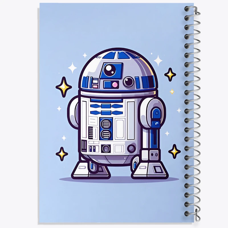 دفتر شطرنجی 50 برگ خندالو طرح ربات کد N5739