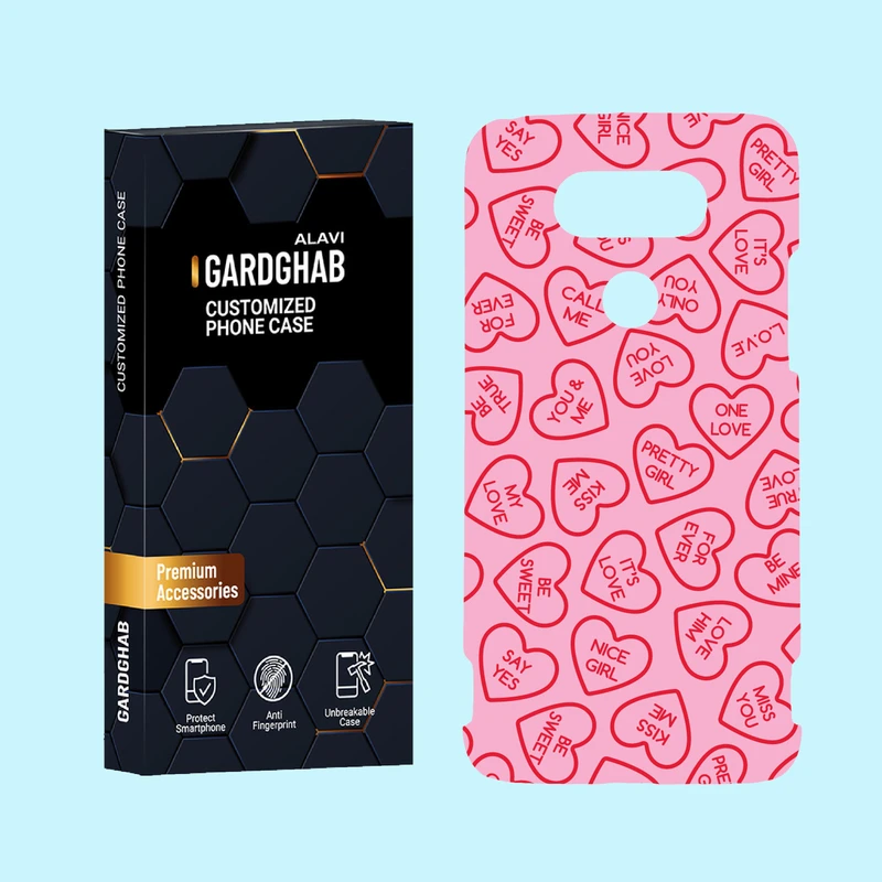 کاور گارد قاب علوی مدل عاشقانه مناسب برای گوشی موبایل ال جی G5