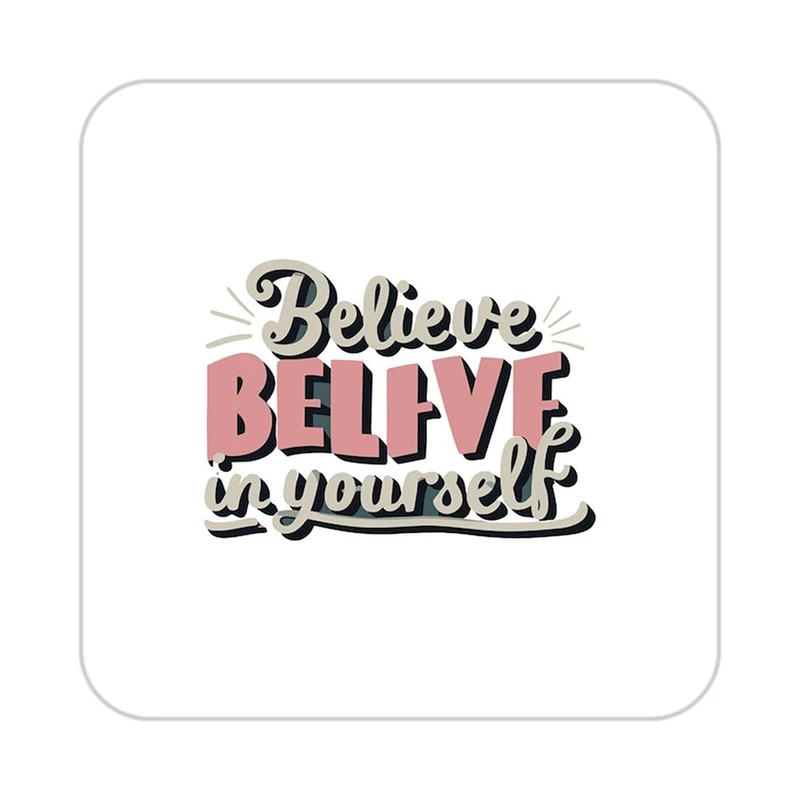 زیر لیوانی کاکتی طرح جملات انگیزشی و مثبت مدل mp24667