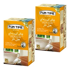 چای سیاه کیسه ای هل دار فان تایم دو بسته 25 عددی